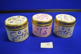 *3x Scented Candle Gift Tins