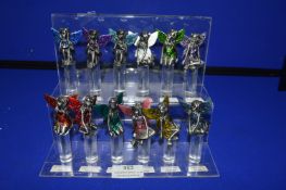 *Perspex Stand with 12x Pewter Birthstone Fairies