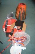 *2x Cutout Palace Guards, Toy Planes, and a Paper Mache Volcano