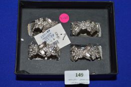 *Set of Four Jewelled Napkin Rings
