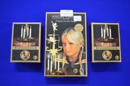 *Angel Chimes Brass Holder and 2x Packs of Chime Candles