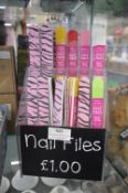*Display Stand Containing Sally Hanson Nail Files