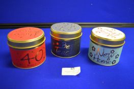 *3x Scented Candle Gift Tins