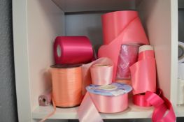 *Assorted Pink and Peach Ribbons