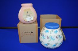 *2x Pot of Dreams Hand Decorated Moneyboxes