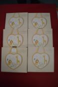 *6x Little Moments Heart Plaques