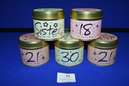 *5x Scented Candle Gift Tins