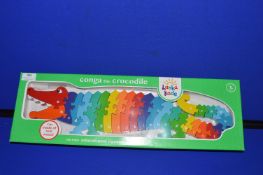 *Lanka Kade Conga the Crocodile Painted Wooden Educational Jigsaw