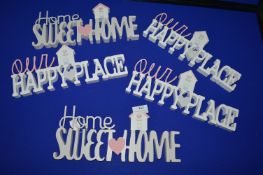 *5x Home Sweet Home Signs