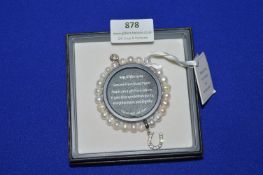 *Equilibrium Fresh Water Pearl Bracelet “Thank You for Being Our Bridesmaid”