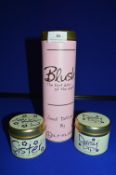 *2x Scented Candle Gift Tins, and a 1x Tube of Lily Flame Reed Diffuser