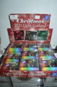 *16x Christmas LED Light Garlands