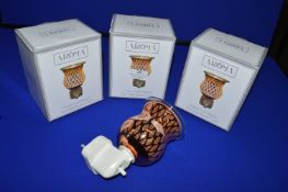 *3x Copper Leaf Plug-In Wax Melt Burners