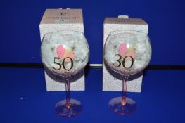 *2x Blossom Gin Glasses