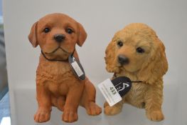 *2x Vivid Arts Dog Ornaments