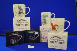 *5x Assorted Decorative Mugs