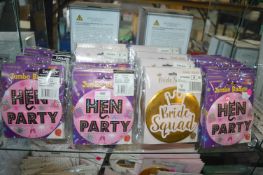*Assorted Hen Party and Bride Squad Jumbo Badges