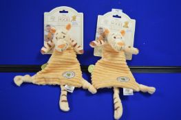 *2x Winnie the Pooh Tigger Comfort Blankets
