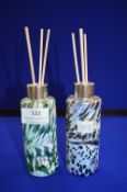 *2x Small Glass Reed Diffuser Holders