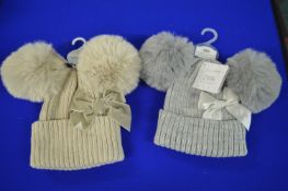 *2x Infant Bobble Hats