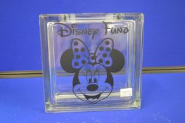*Minnie Mouse Disney Fund Glass Moneybox