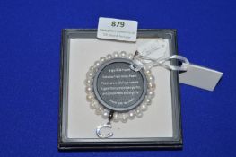 *Equilibrium Fresh Water Pearl Bracelet “Thank You for Being Our Bridesmaid”
