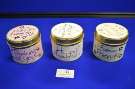 *3x Scented Candle Gift Tins
