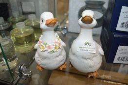 *Pair of Shudehill Duck Ornaments