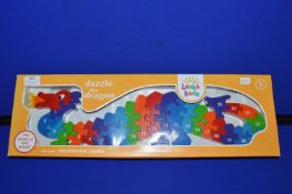 *Lanka Kade Dazzle the Dragon Painted Wooden Educational Jigsaw