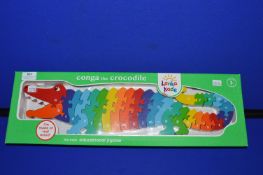*Lanka Kade Conga the Crocodile Painted Wooden Educational Jigsaw