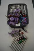 *Basket of Assorted Lipstick Lucky Dip Bags, and Artificial Flowers etc.