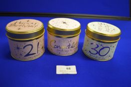 *3x Scented Candle Gift Tins