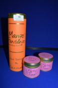 *2x Scented Candle Gift Tins, and a 1x Tube of Lily Flame Reed Diffuser