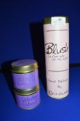 *2x Scented Candle Gift Tins, and a 1x Tube of Lily Flame Reed Diffuser