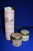 *2x Scented Candle Gift Tins, and a 1x Tube of Lily Flame Reed Diffuser