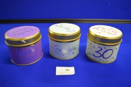 *3x Scented Candle Gift Tins