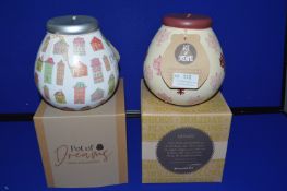 *2x Pot of Dreams Hand Decorated Moneyboxes