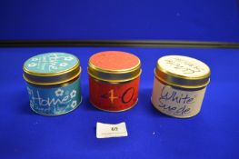 *3x Scented Candle Gift Tins