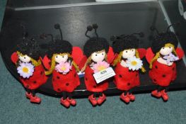 *3x Highland Cattle Shelf Ornaments