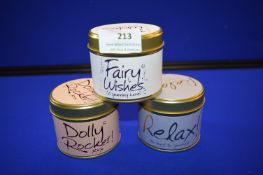 *3x Fragrance Candle Gift Tins