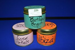 *3x Fragrance Candle Gift Tins