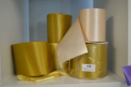 *Assorted Gold and Ivory Ribbons