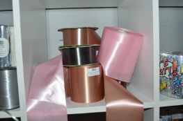 *Assorted Spools of Ribbon (various pinks, and copper)