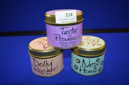 *3x Fragrance Candle Gift Tins