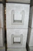 *2x Desire Aroma Silver Cube Design Wax Melt & Oil Warmers