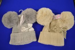 *2x Infant Bobble Hats