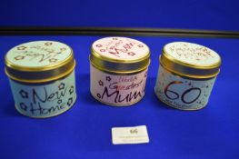 *3x Scented Candle Gift Tins