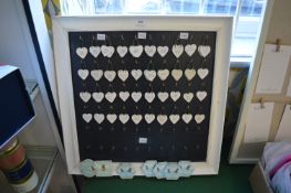 *Bowl Containing Little Heart Number Tags, etc.