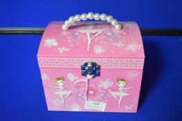 *Musical Ballerina Jewellery Box