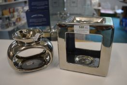 *2x Metallic Effect Oil Burners